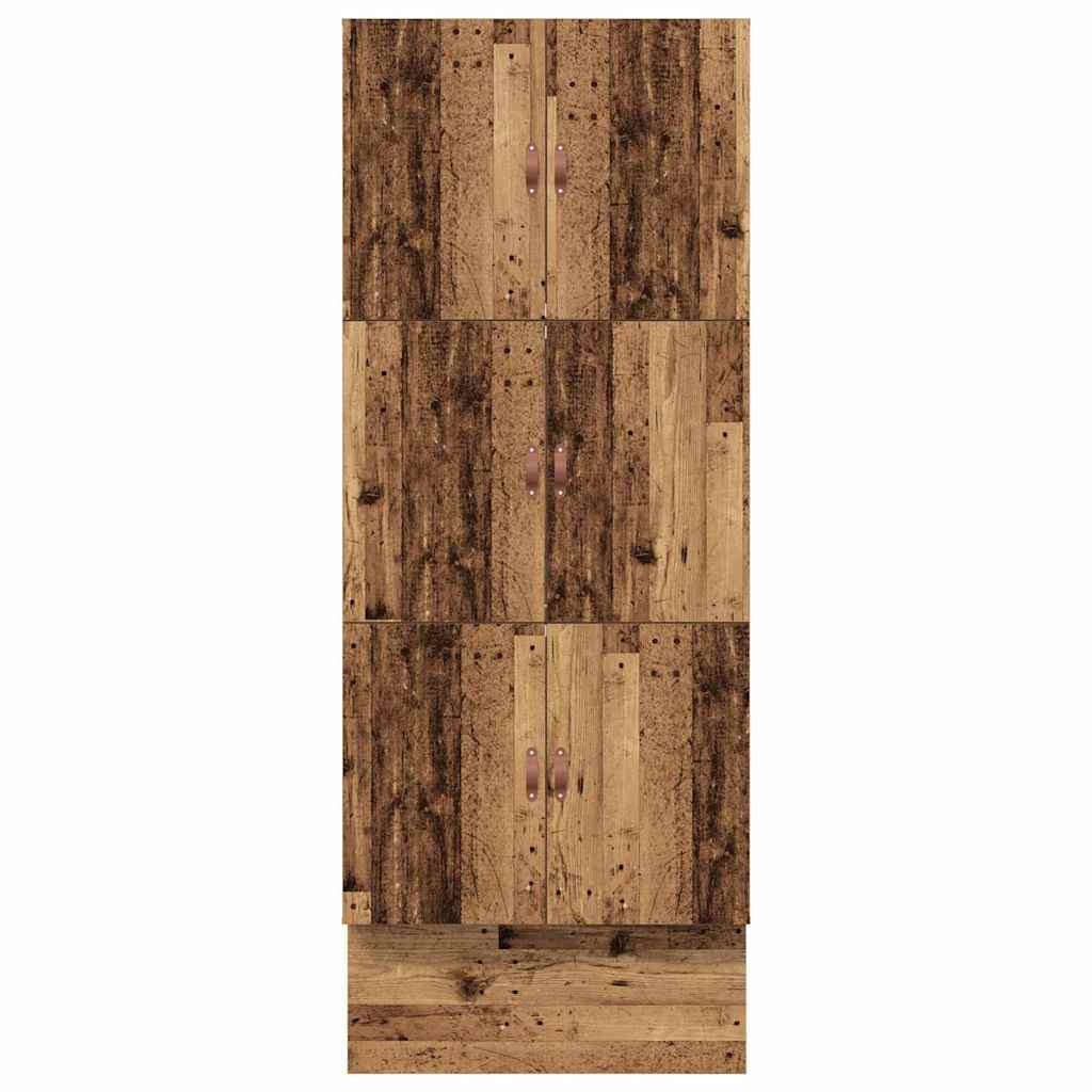 Bett mit Stauraum Altholz 226,5 x 75 x 31,5 cm Holzwerkstoff