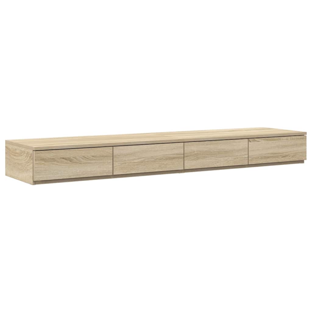 Bett mit Stauraum mit Tür Sonoma-Eiche 226,5 x 140 x 31,5 cm