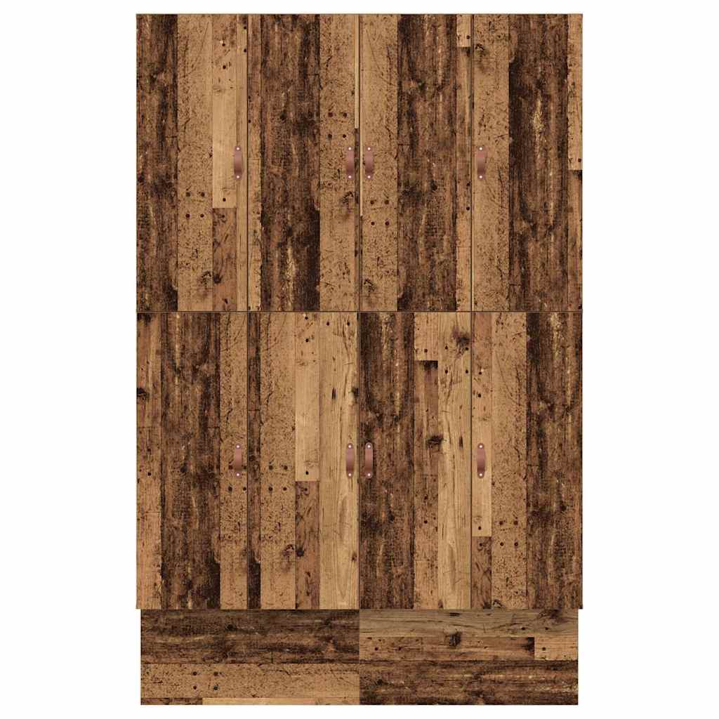 Bett mit Stauraum Altholz 226,5 x 140 x 31,5 cm Holzwerkstoff