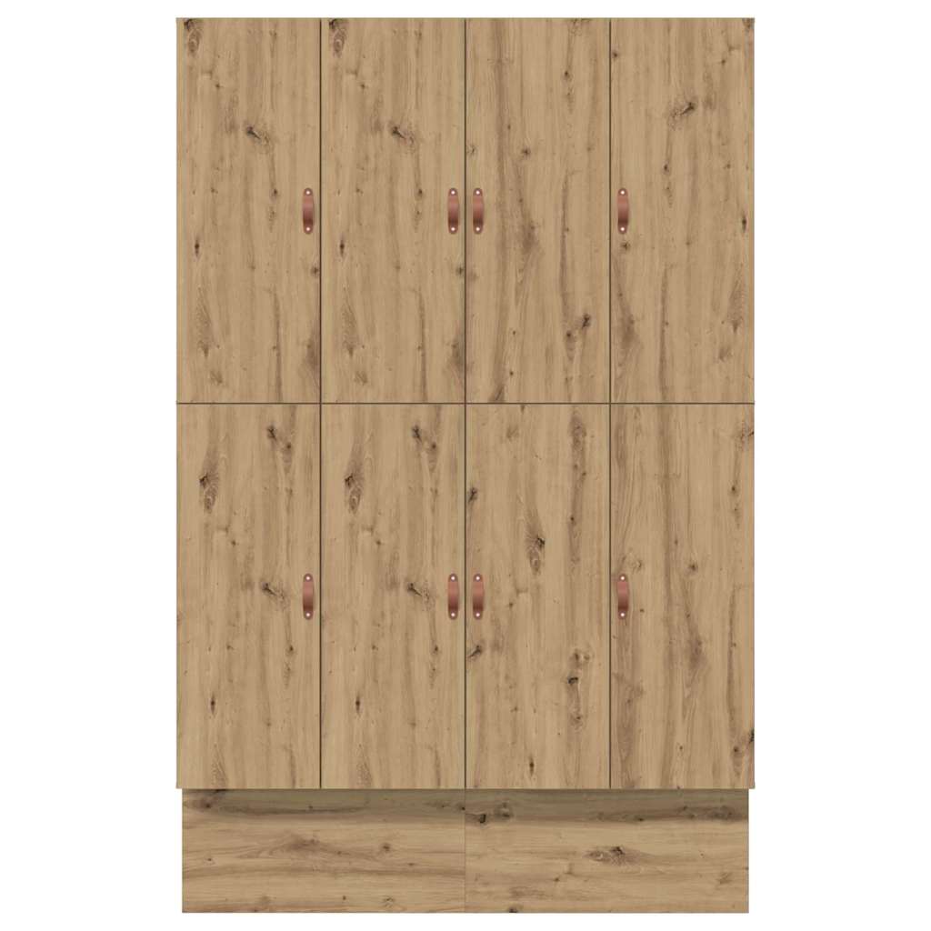 Bett mit Stauraum mit Tür Artisan-Eiche 226,5 x 135 x 31,5 cm