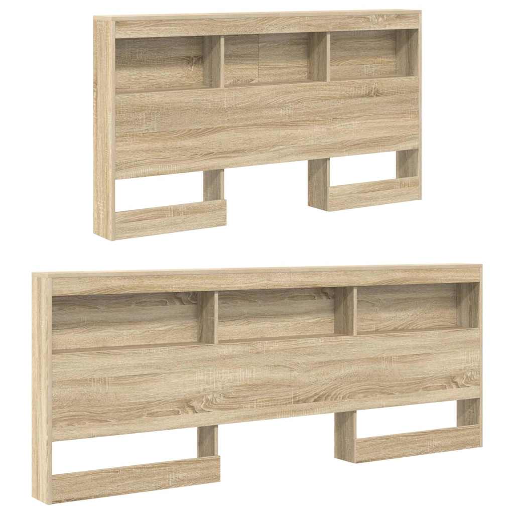 Bücherregal-Bett Sonoma-Eiche 160 x 200 cm Holzwerkstoff