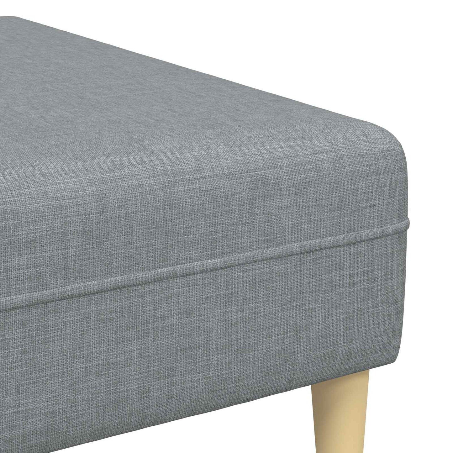 Wohnzimmer Couch 3 stk. Hellgrau Polyester