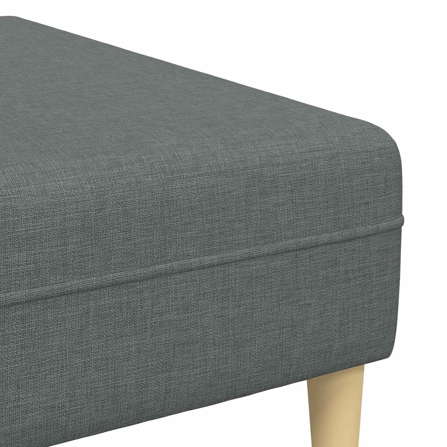 Wohnzimmer Couch 3 stk. Dunkelgrau Polyester