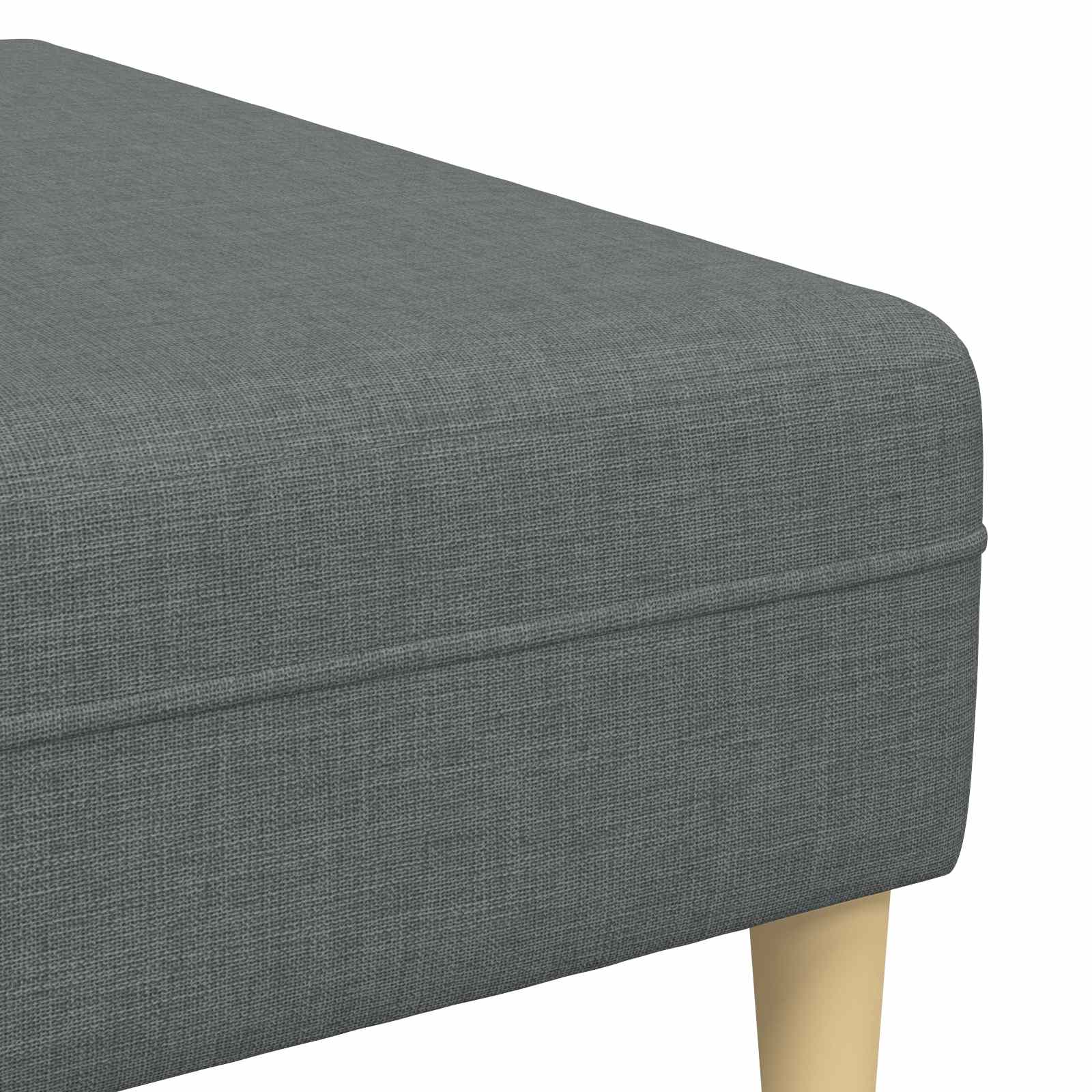Wohnzimmer Couch 3 stk. Dunkelgrau Polyester