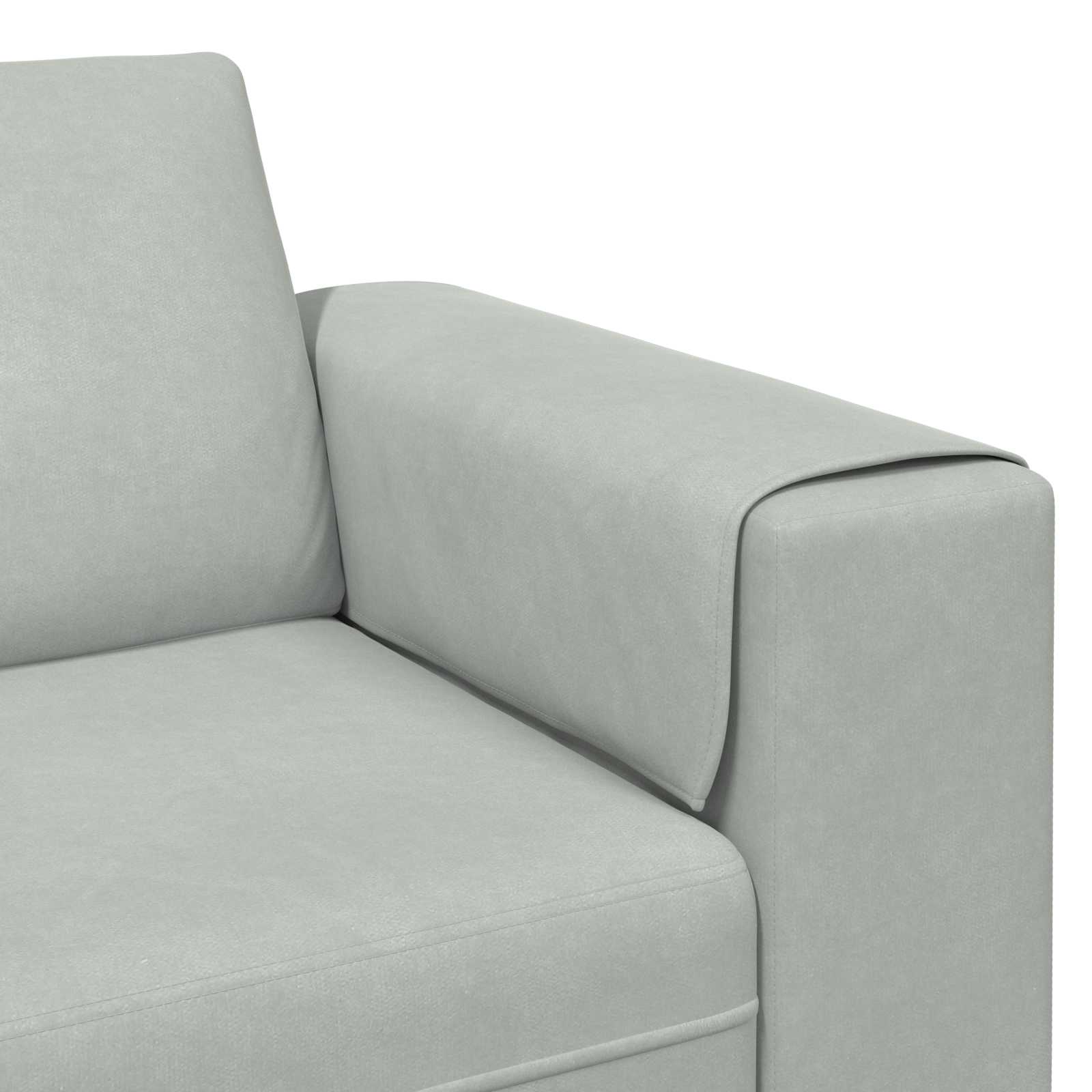 Wohnzimmer Couch 3 stk. Hellgrau