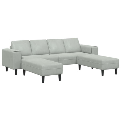 Wohnzimmer Couch 3 stk. Hellgrau