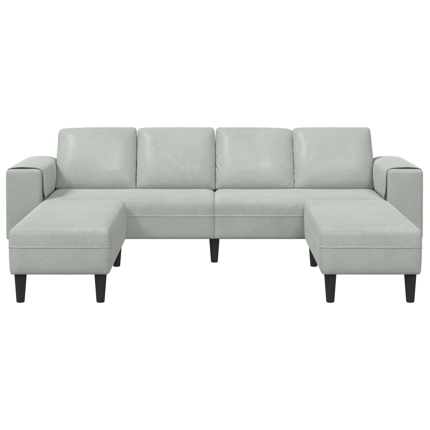 Wohnzimmer Couch 3 stk. Hellgrau