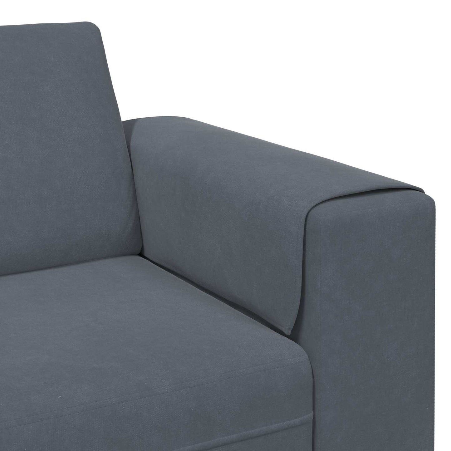 Wohnzimmer Couch 3 stk. Dunkelgrau