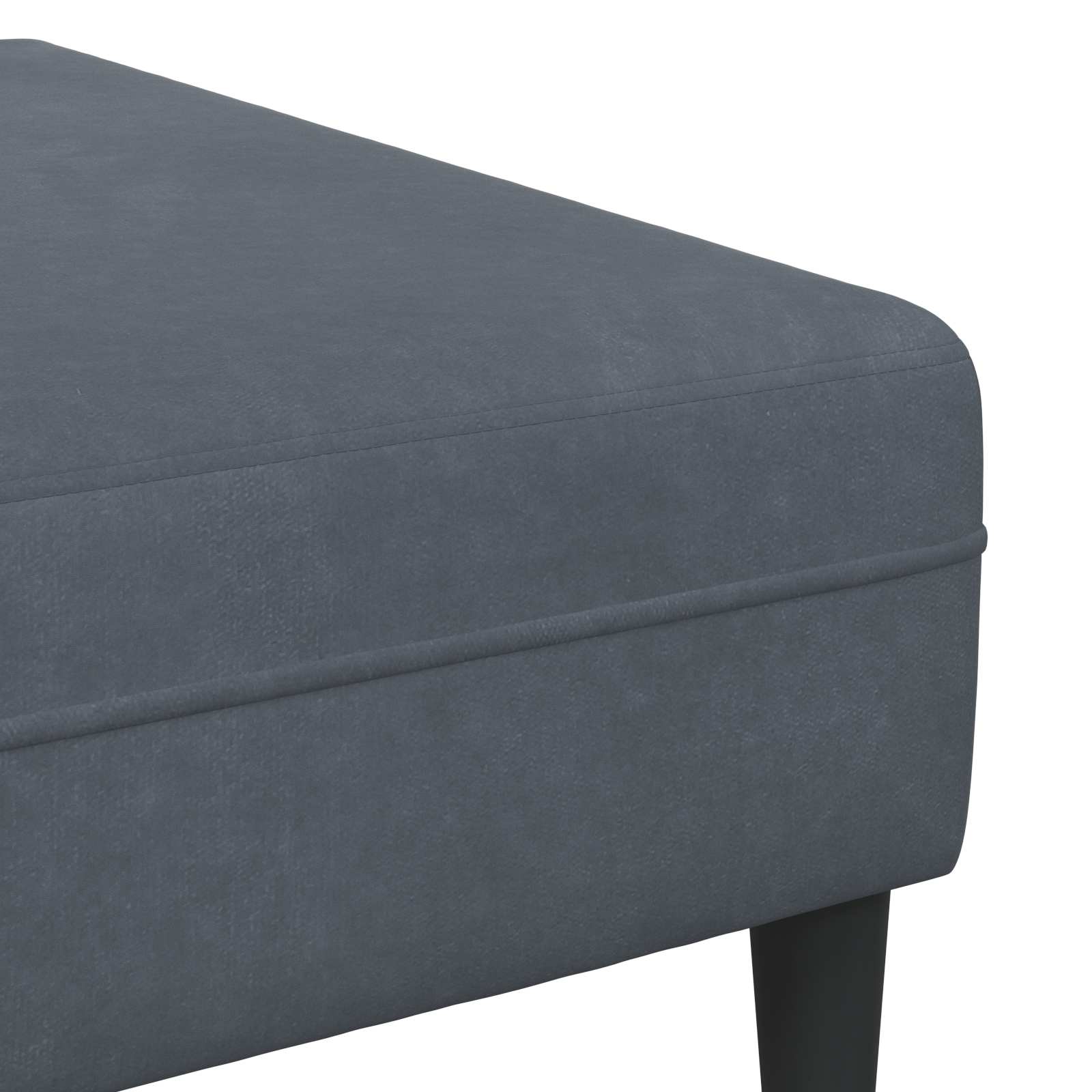 Wohnzimmer Couch 3 stk. Dunkelgrau
