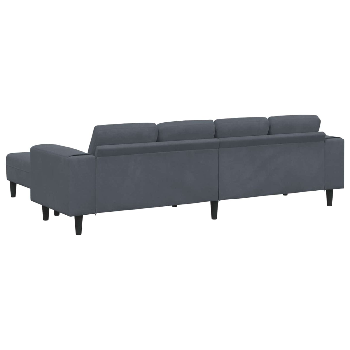 Wohnzimmer Couch 3 stk. Dunkelgrau