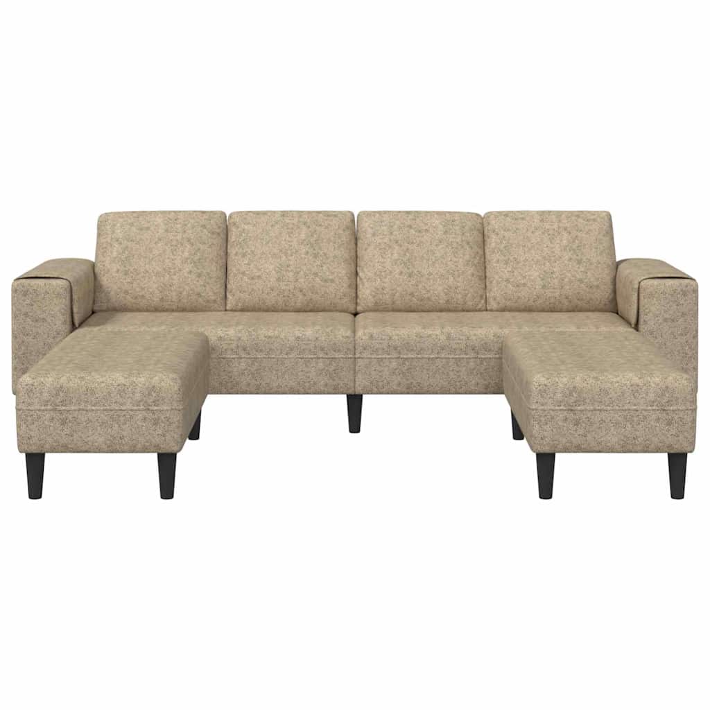 Sofa Set 3 pcs Hellgrau Faux Wildleder