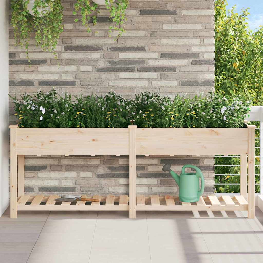 Garten-Pflanzgefäß Beige 203 x 53 x 76,5 cm