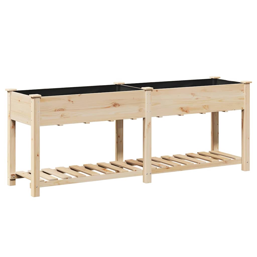 Garten-Pflanzgefäß Beige 203 x 53 x 76,5 cm