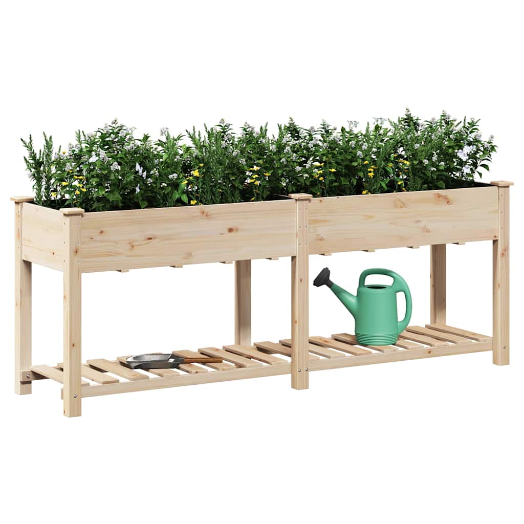 Garten-Pflanzgefäß Beige 203 x 53 x 76,5 cm