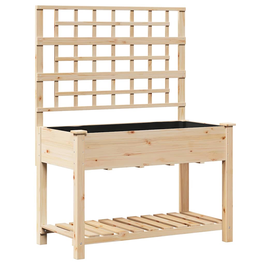 Garten-Pflanzgefäß Beige 115 x 60,5 x 153 cm
