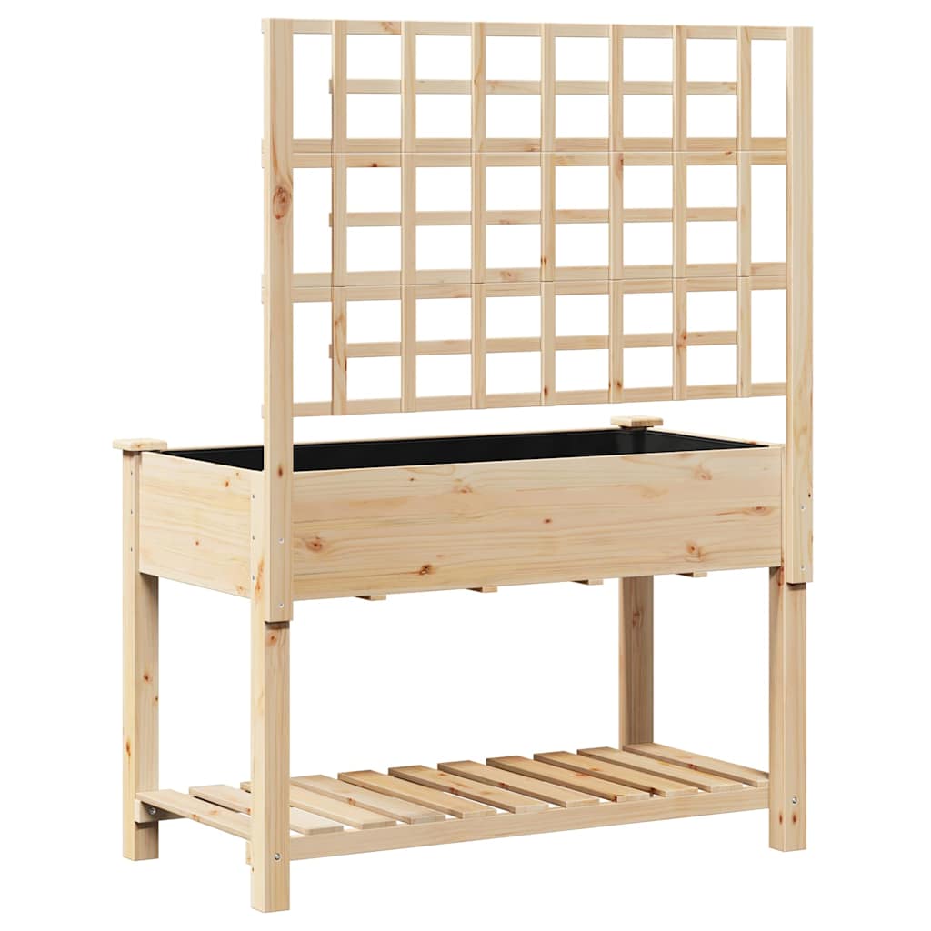 Garten-Pflanzgefäß Beige 115 x 60,5 x 153 cm