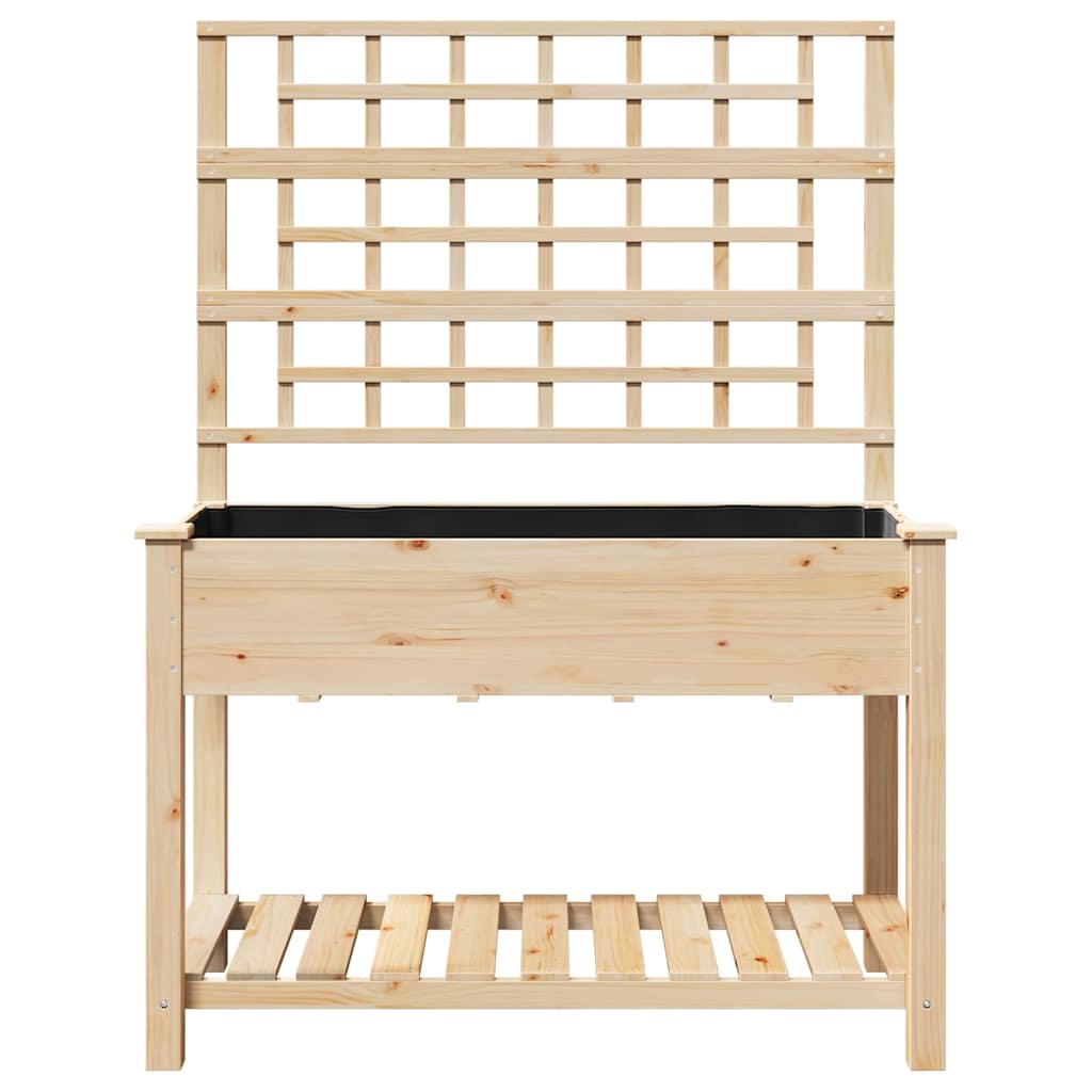Garten-Pflanzgefäß Beige 115 x 60,5 x 153 cm