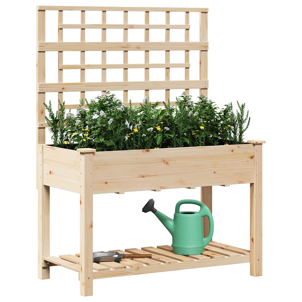 Garten-Pflanzgefäß Beige 115 x 60,5 x 153 cm