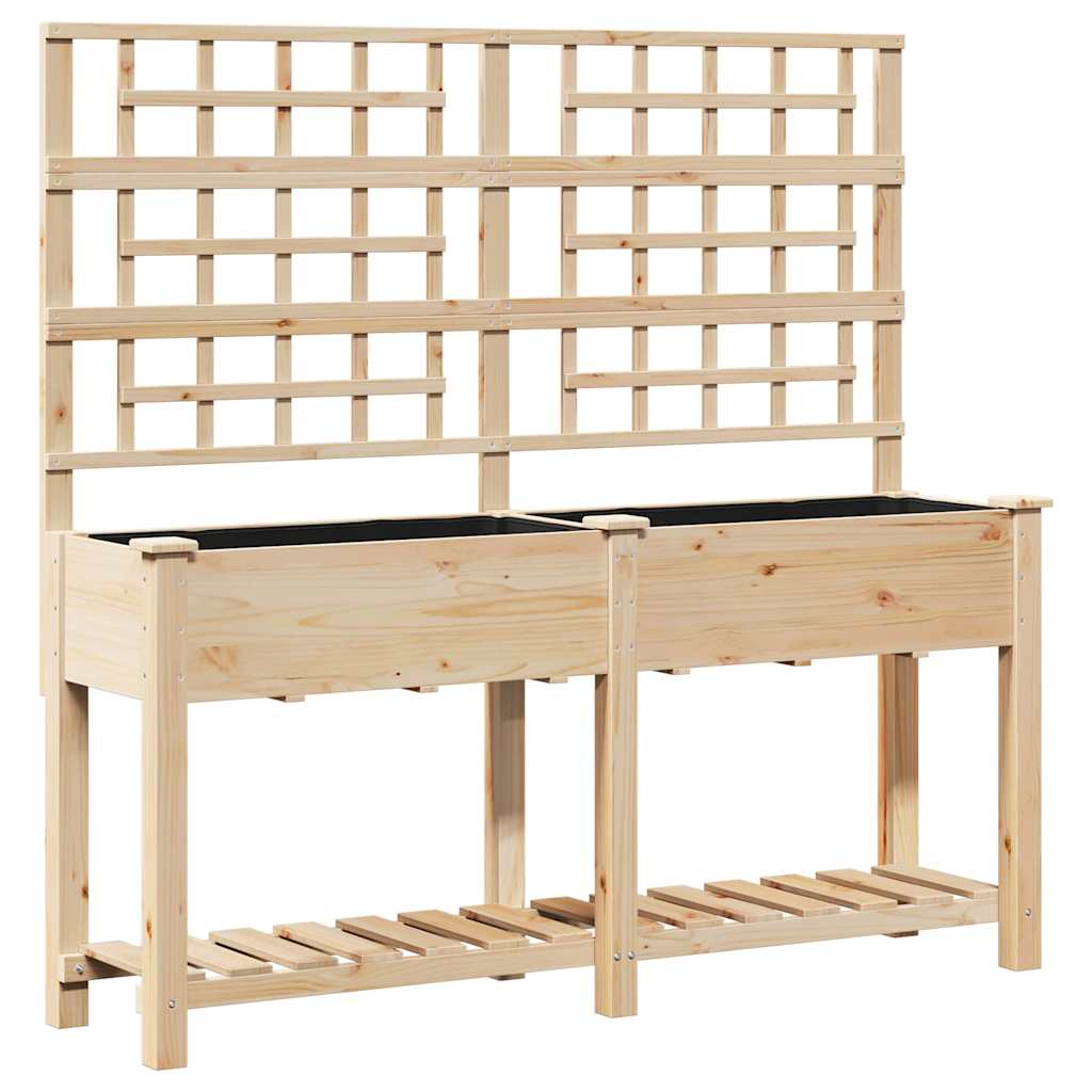 Garten-Pflanzgefäß Beige 161 x 46 x 152,5 cm
