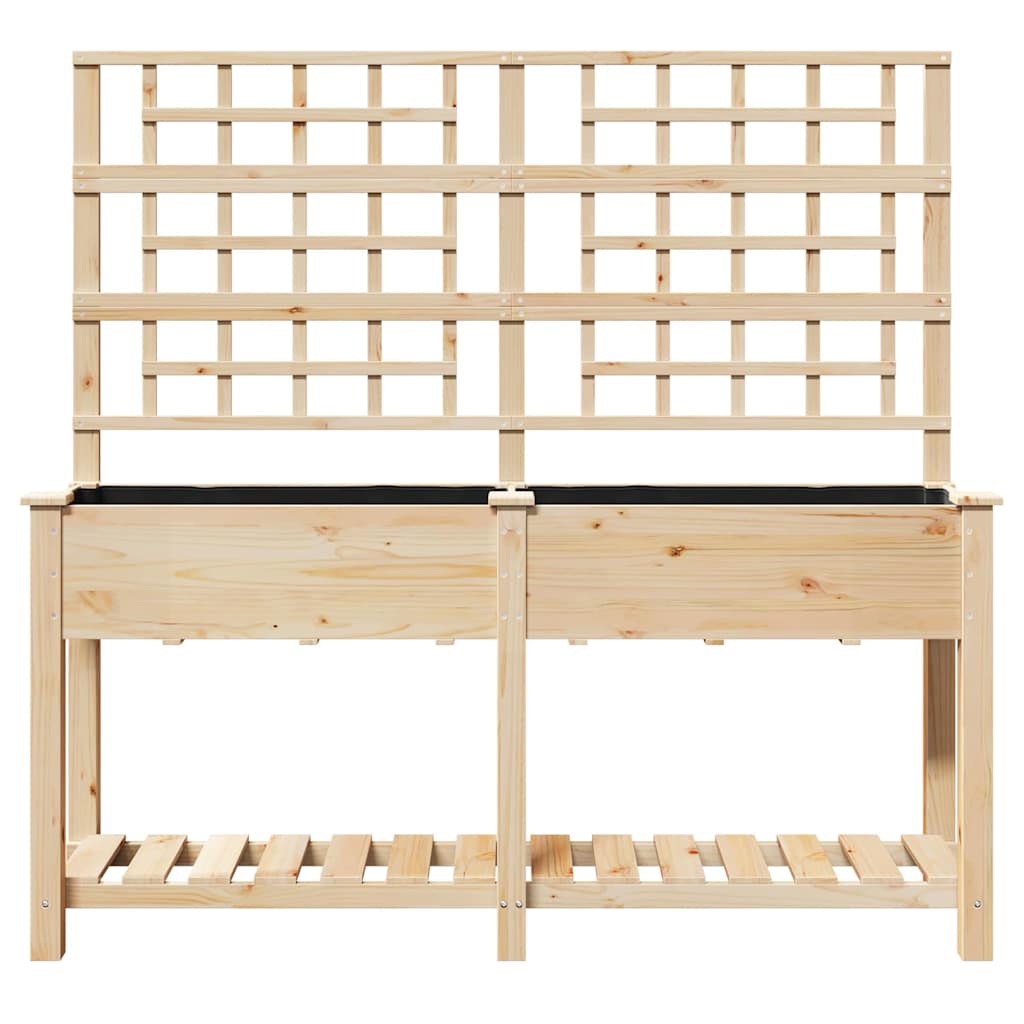 Garten-Pflanzgefäß Beige 161 x 46 x 152,5 cm