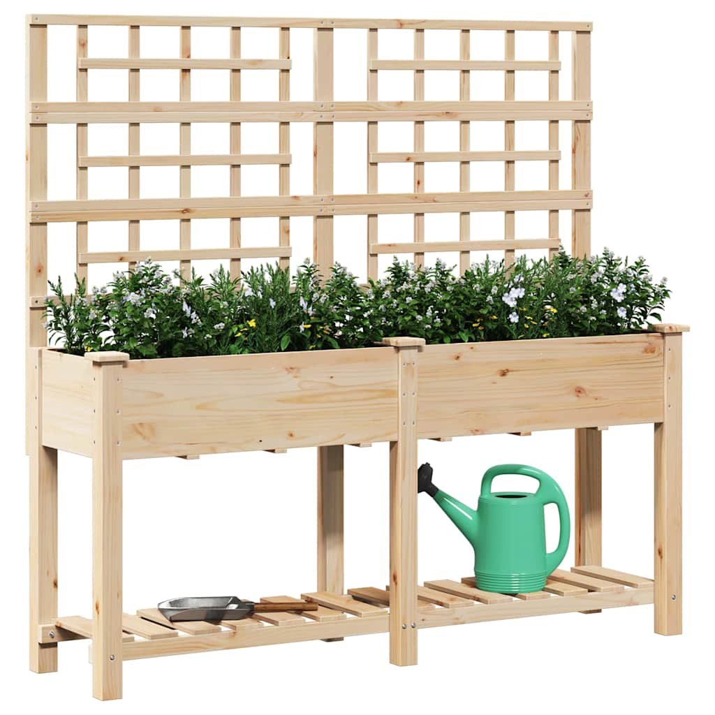 Garten-Pflanzgefäß Beige 161 x 46 x 152,5 cm