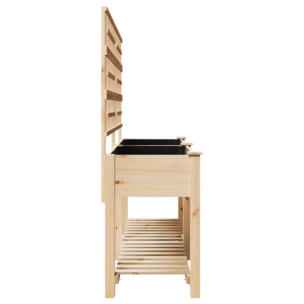 Garten-Pflanzgefäß Beige 203,5 x 54 x 152,5 cm