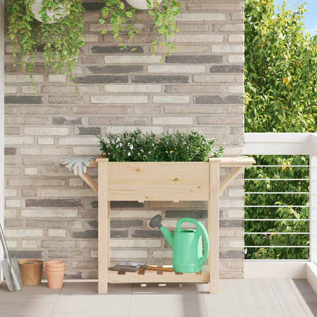 Garten-Pflanzgefäß Beige 111 x 37 x 76,5 cm