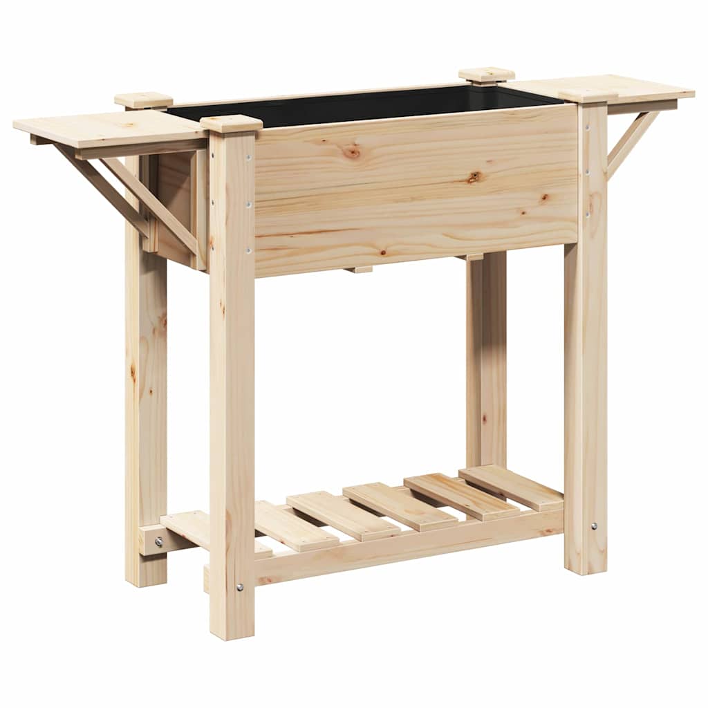 Garten-Pflanzgefäß Beige 111 x 37 x 76,5 cm