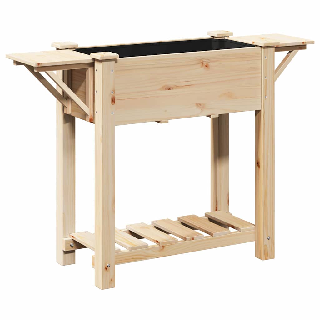 Garten-Pflanzgefäß Beige 111 x 37 x 76,5 cm