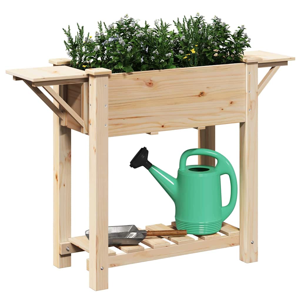 Garten-Pflanzgefäß Beige 111 x 37 x 76,5 cm
