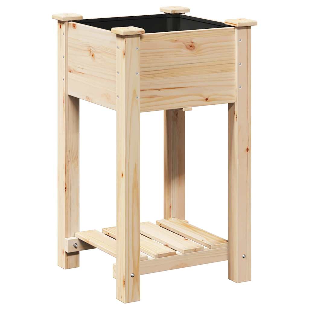 Garten-Pflanzgefäß Beige 45 x 45 x 76,5 cm