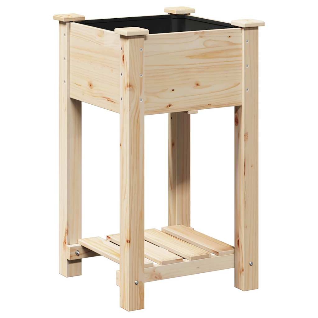 Garten-Pflanzgefäß Beige 45 x 45 x 76,5 cm