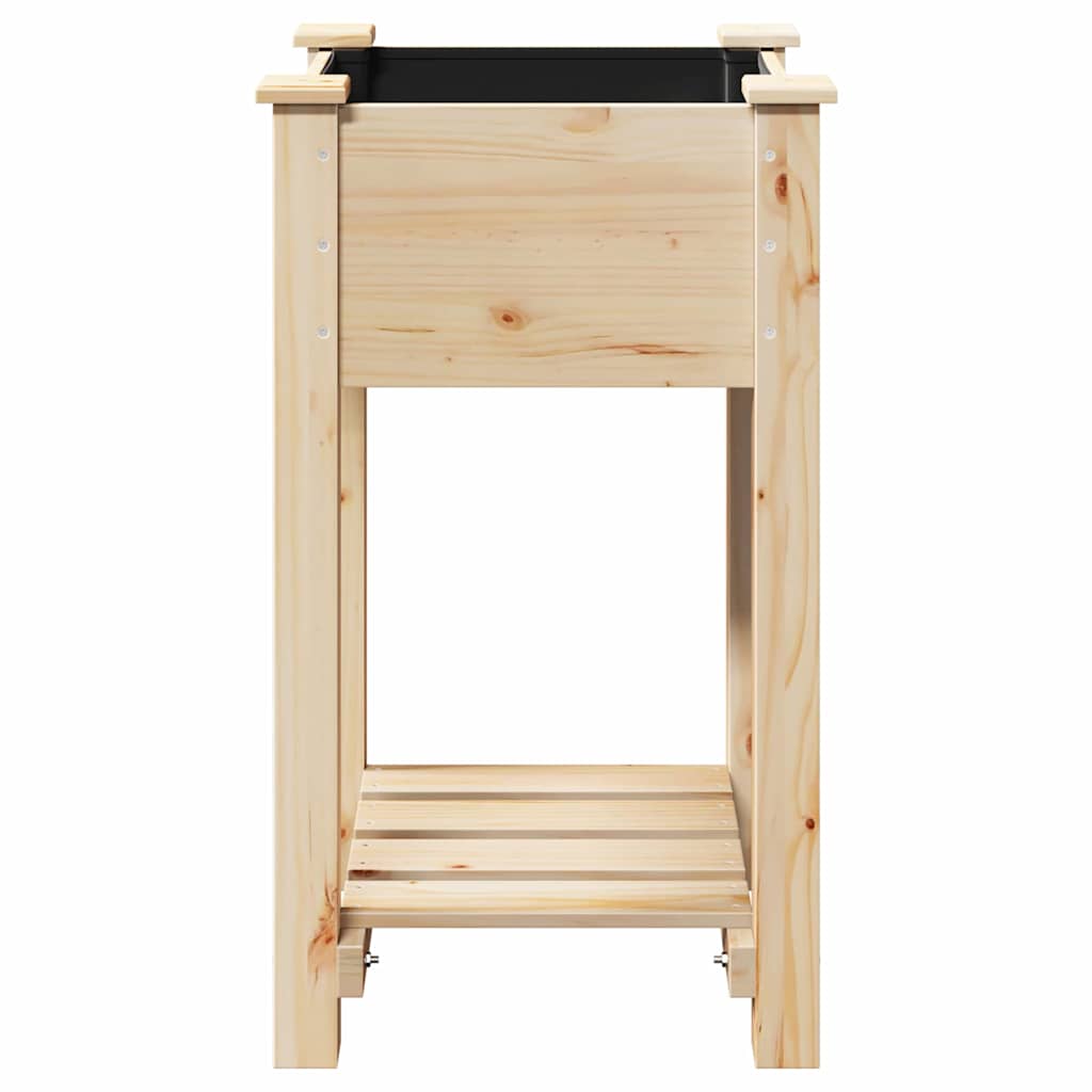 Garten-Pflanzgefäß Beige 45 x 45 x 76,5 cm