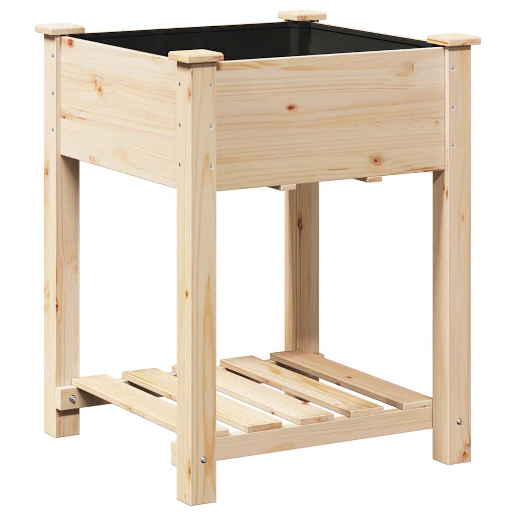 Garten-Pflanzgefäß Beige 60,5 x 60 x 76,5 cm