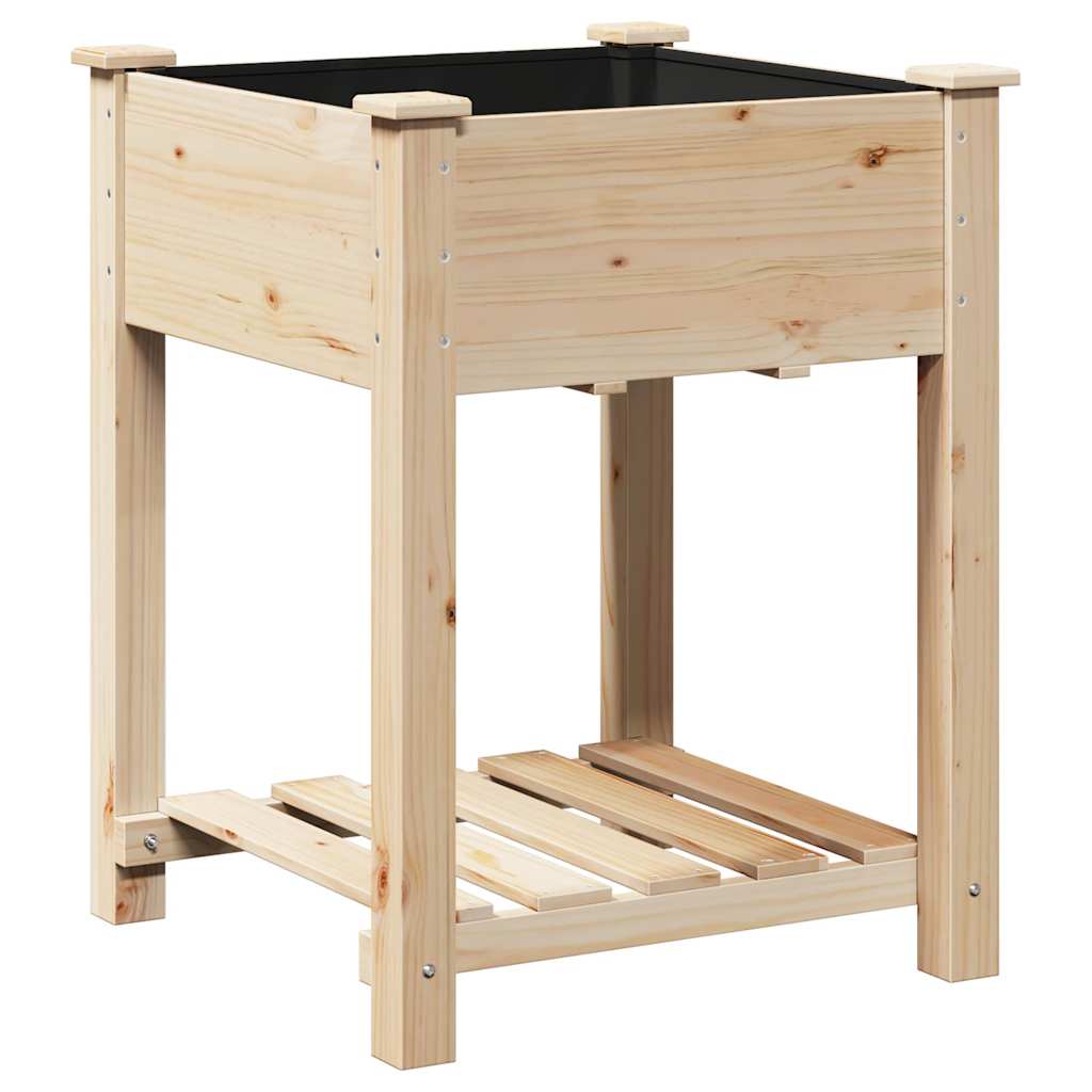 Garten-Pflanzgefäß Beige 60,5 x 60 x 76,5 cm
