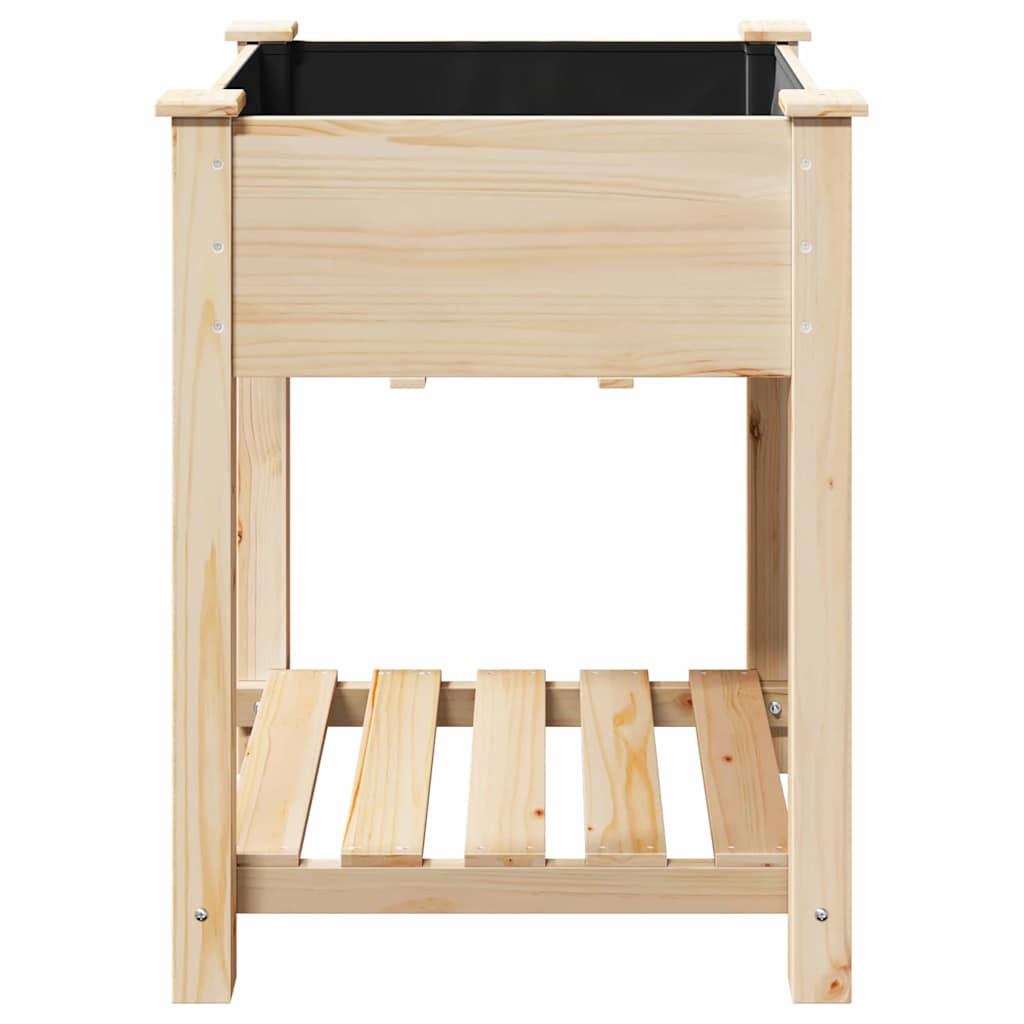Garten-Pflanzgefäß Beige 60,5 x 60 x 76,5 cm
