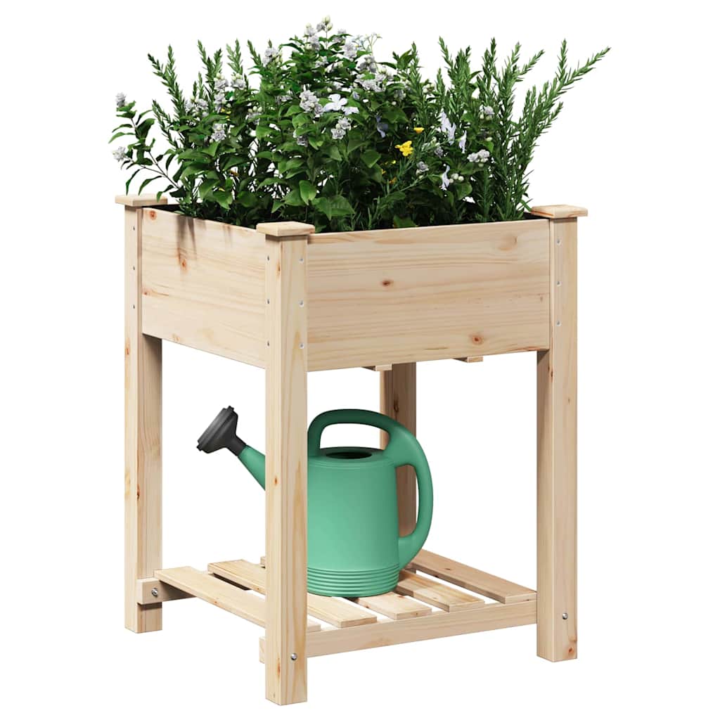 Garten-Pflanzgefäß Beige 60,5 x 60 x 76,5 cm