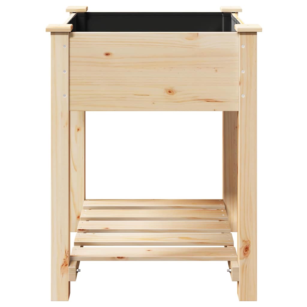 Garten-Pflanzgefäß Beige 60,5 x 60 x 76,5 cm