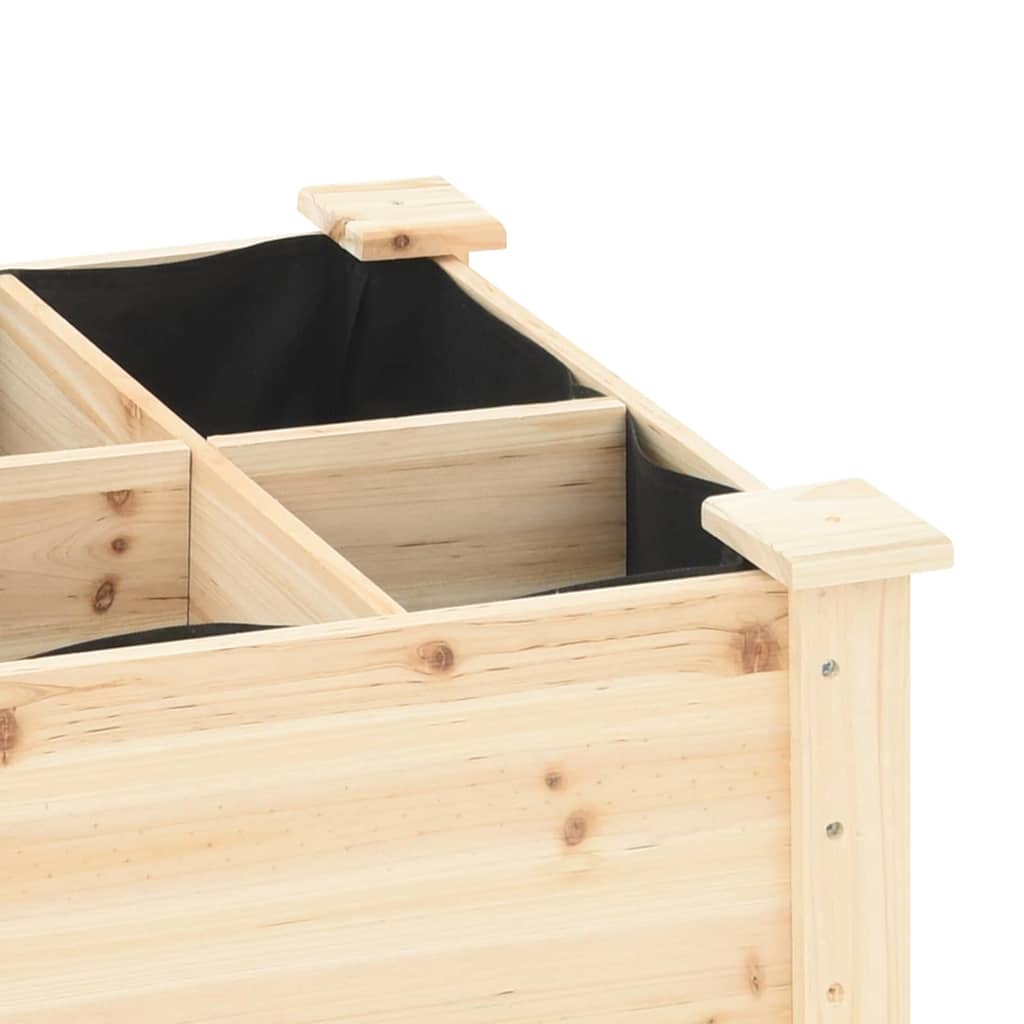 Garten-Pflanzgefäß Beige 161,5 x 45 x 76,5 cm