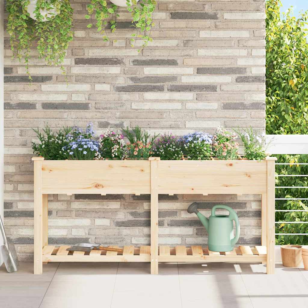 Garten-Pflanzgefäß Beige 161,5 x 45 x 76,5 cm