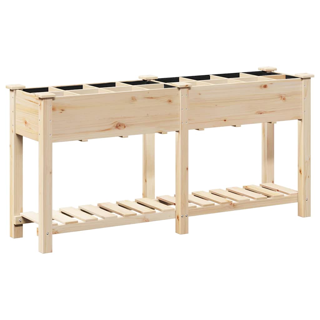 Garten-Pflanzgefäß Beige 161,5 x 45 x 76,5 cm