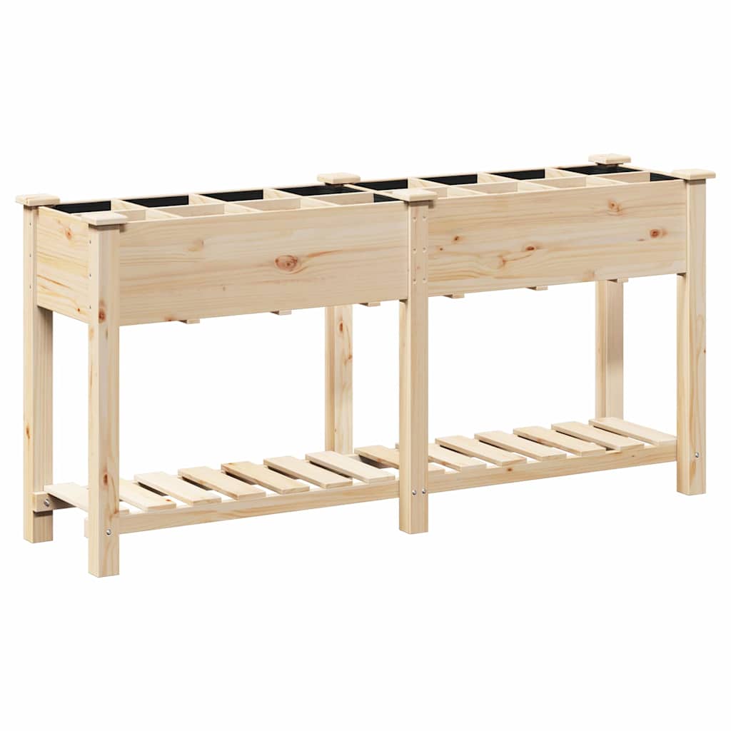 Gartenblumentopf mit Regal Beige 161,5 x 45 x 76,5 cm