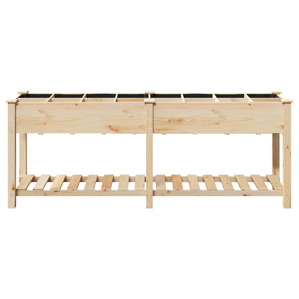 Garten-Pflanzgefäß Beige 203,5 x 53 x 76,5 cm