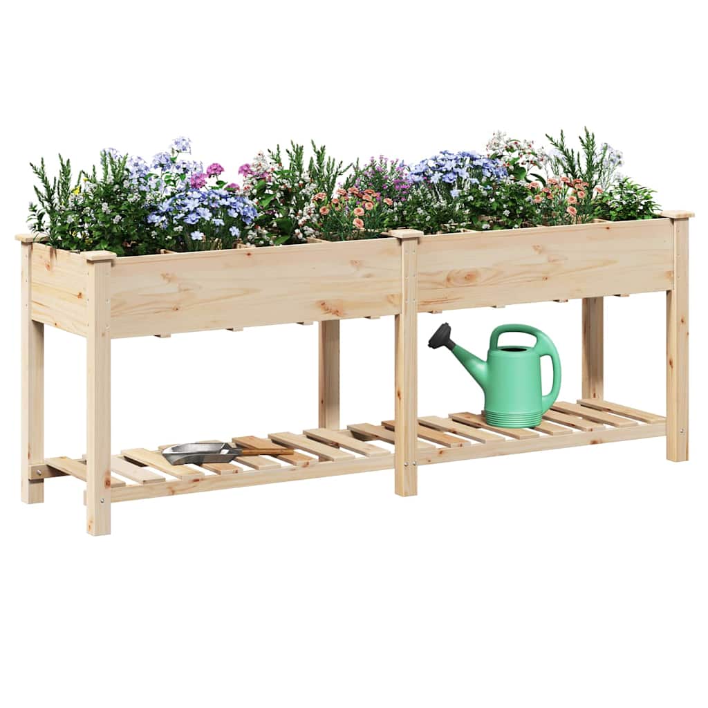 Garten-Pflanzgefäß Beige 203,5 x 53 x 76,5 cm