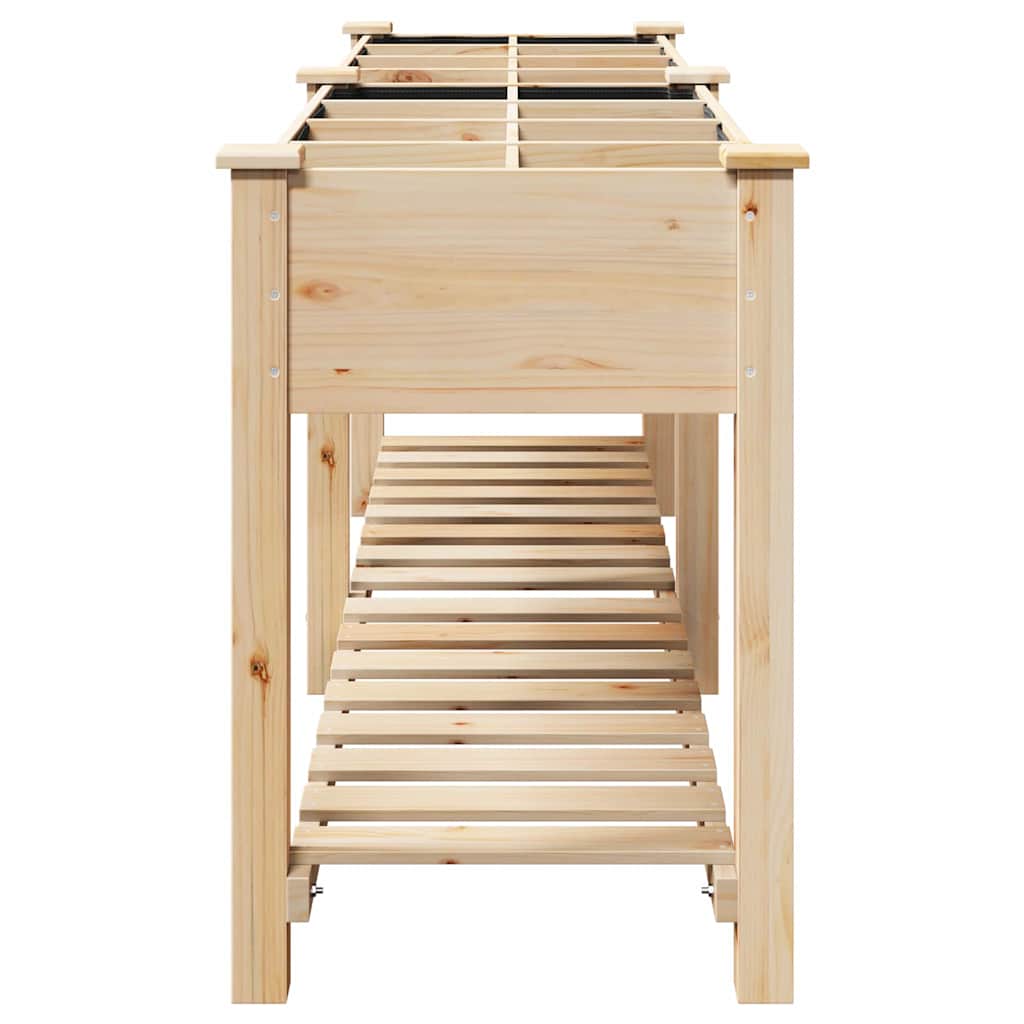 Garten-Pflanzgefäß Beige 203,5 x 53 x 76,5 cm