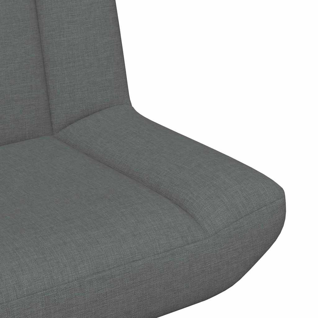 Drehstuhl Dunkelgrau 63 x 75 x 76 cm Stoff