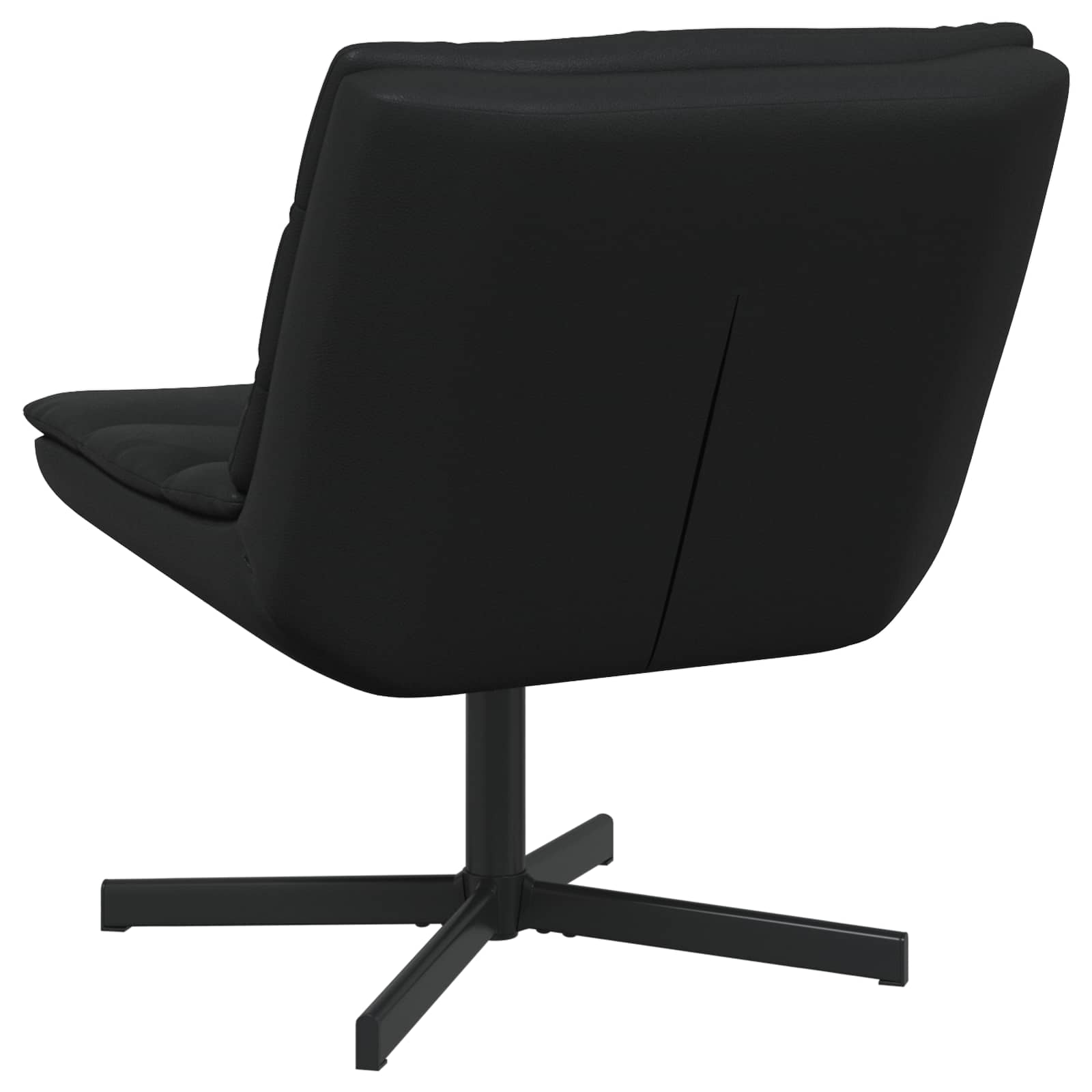 Drehstuhl Schwarz 63 x 75 x 76 cm Glänzendes PU