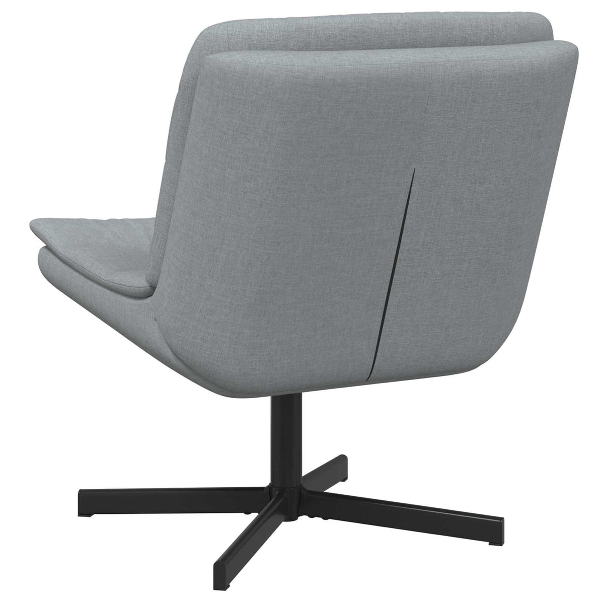 Drehstuhl Hellgrau 63 x 75 x 76 cm Stoff