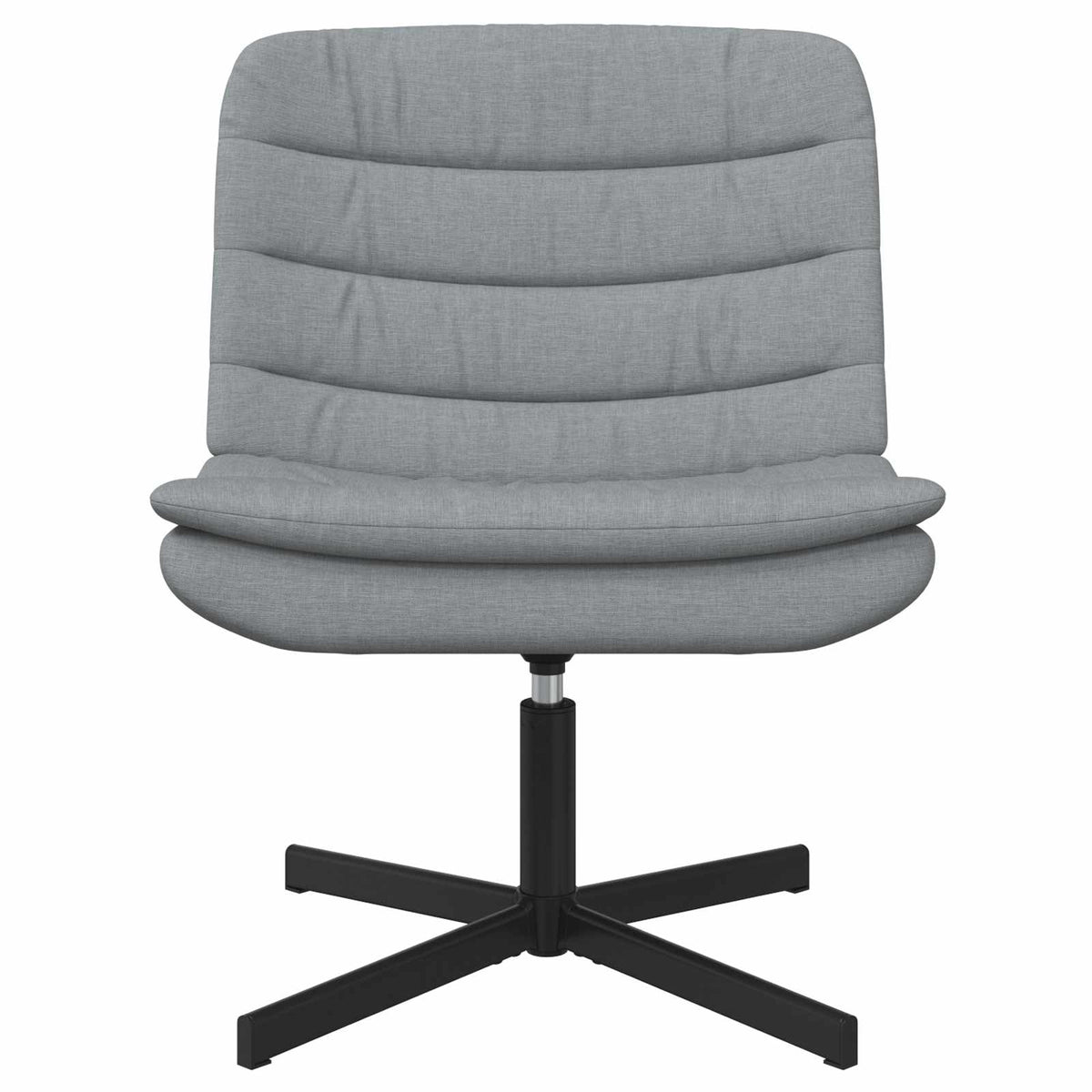 Drehstuhl Hellgrau 63 x 75 x 76 cm Stoff