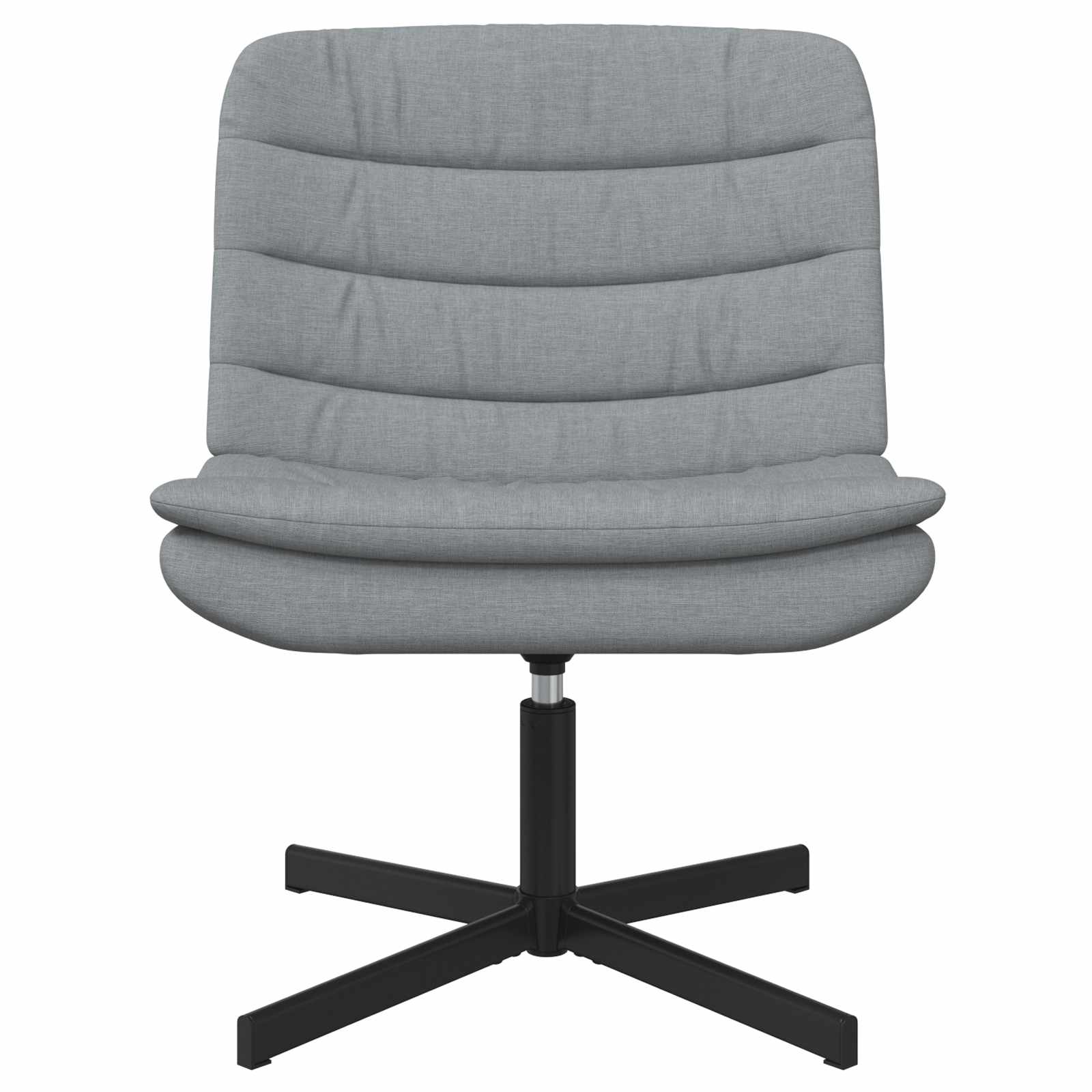 Drehstuhl Hellgrau 63 x 75 x 76 cm Stoff